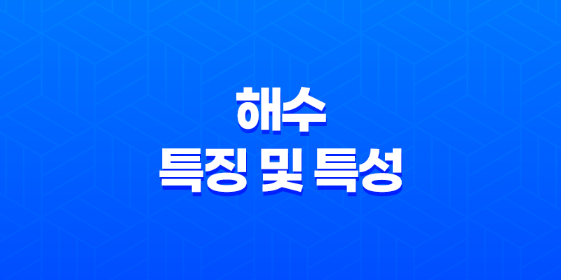 해수(亥水)의 특징 및 특성 8 해수(亥水)의 특징 및 특성 7