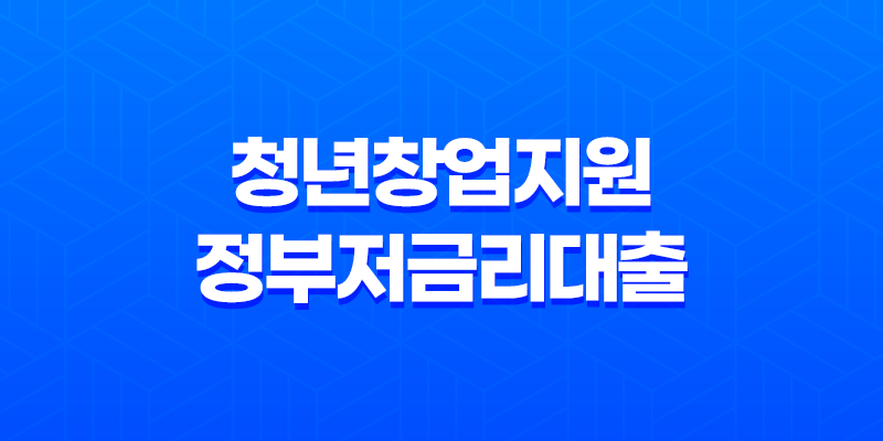 청년창업지원 정부저금리대출, 젊은 기업가를 위한 정부지원 저금리대출 7