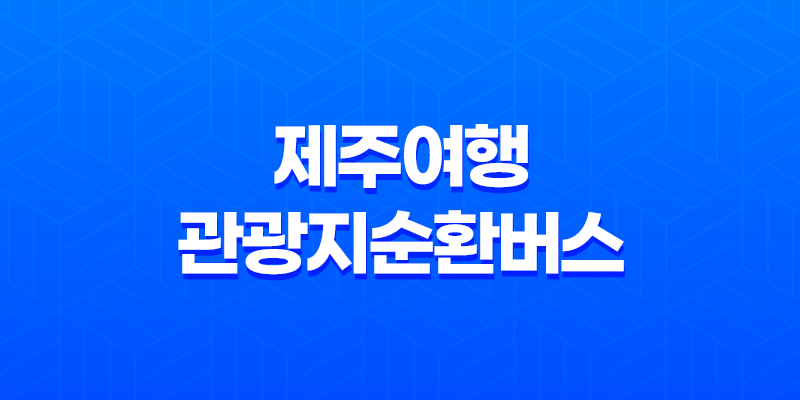 제주여행 관광지순환버스 뚜벅이여행 코스 8 제주여행 관광지순환버스 뚜벅이여행 코스 7