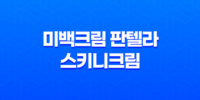 미백크림 판텔라 스키니크림 : 피부 톤업의 비결 7