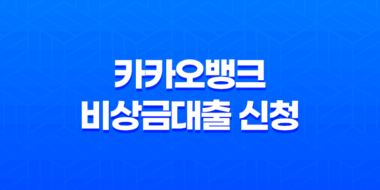 카카오뱅크 비상금대출 신청과 이용 방법(+ 긴급 자금 대출 서비스) 23