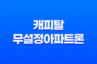 캐피탈 무설정아파트론 장단점, 진행절차 7