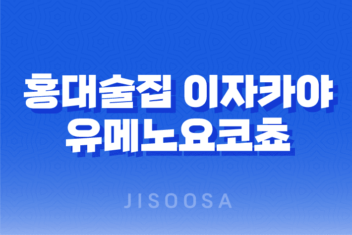 홍대술집 이자카야 유메노요코쵸 : 홍대입구에서 눈에 띄는 멋진 이자카야 마을 1