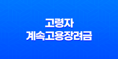 고령자 계속고용장려금 지원 대상 및 기간 신청 방법 알아보기 51