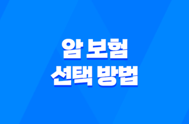 암 보험 선택 방법 - 보험사 별 암 종류와 실비보험 13