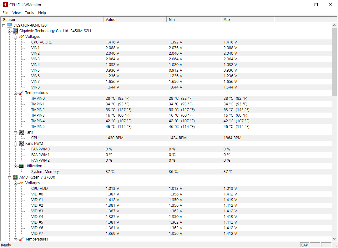 컴퓨터 온도 체크의 필수품, HWMonitor 프로그램 소개 1