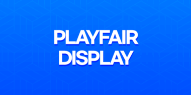 최고의 웹폰트 : Playfair Display - Google Fonts 35
