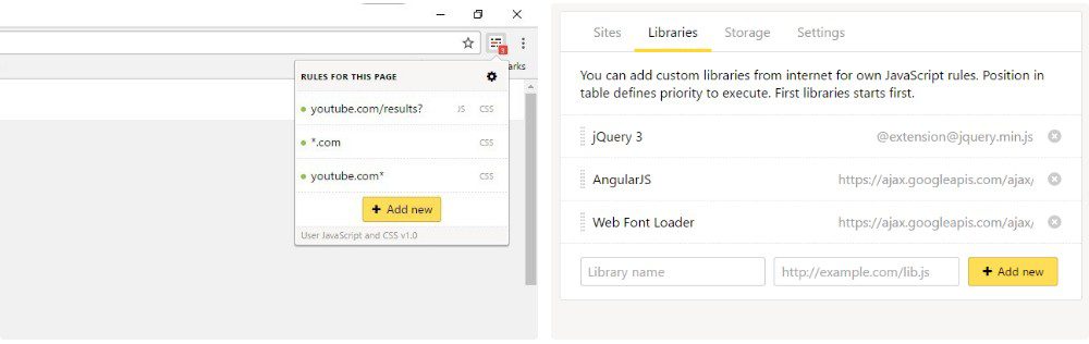 크롬 확장프로그램 변경, User JavaScript and CSS로 새로운 경험