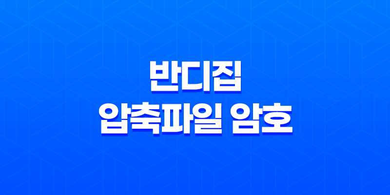 반디집 압축파일 암호 설정 방법 - 강력한 보안으로 파일을 안전하게 보호하세요! 8 반디집 압축파일 암호 설정 방법 - 강력한 보안으로 파일을 안전하게 보호하세요! 7