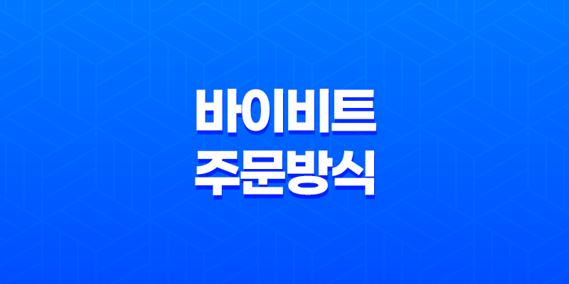 바이비트 주문방식 및 주문가격 8 바이비트 주문방식 및 주문가격 7