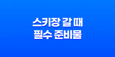 스키장 갈 때 필수 준비물 39
