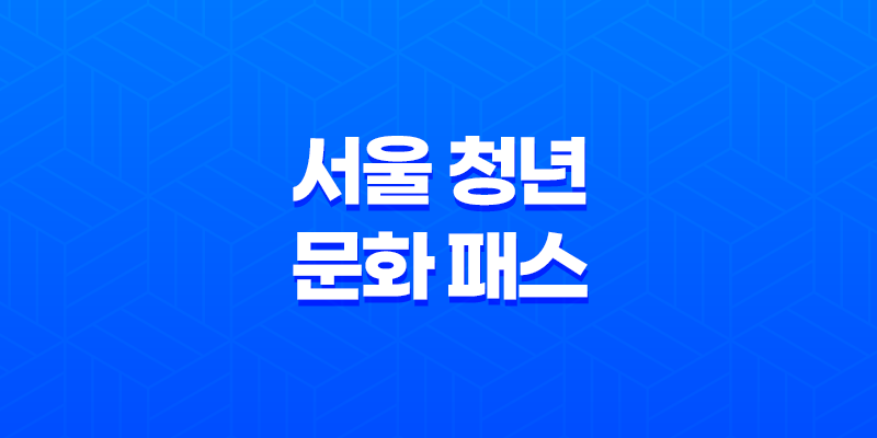 서울 청년 문화 패스 20만원 공짜 공연 즐기기! 8 서울 청년 문화 패스 20만원 공짜 공연 즐기기! 7