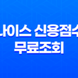 나이스 신용점수 무료조회 - 올려야 할 신용 등급 1