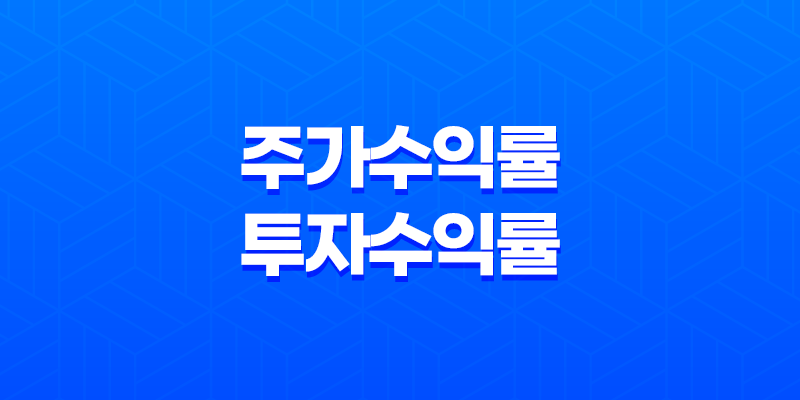 주가수익률(PER)과 투자수익률(ROI) 7