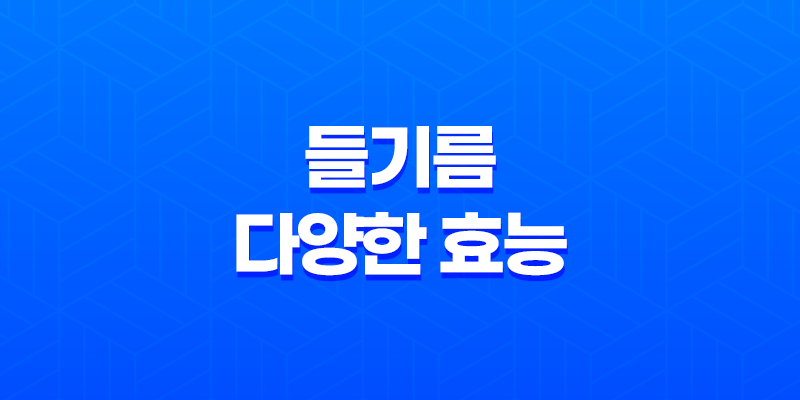 들기름의 다양한 효능 8 들기름의 다양한 효능 7