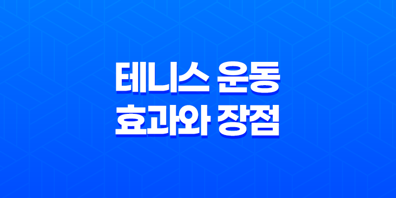 테니스 운동의 효과와 장점 7