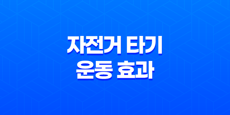 자전거 타기 운동 효과와 주의사항 7