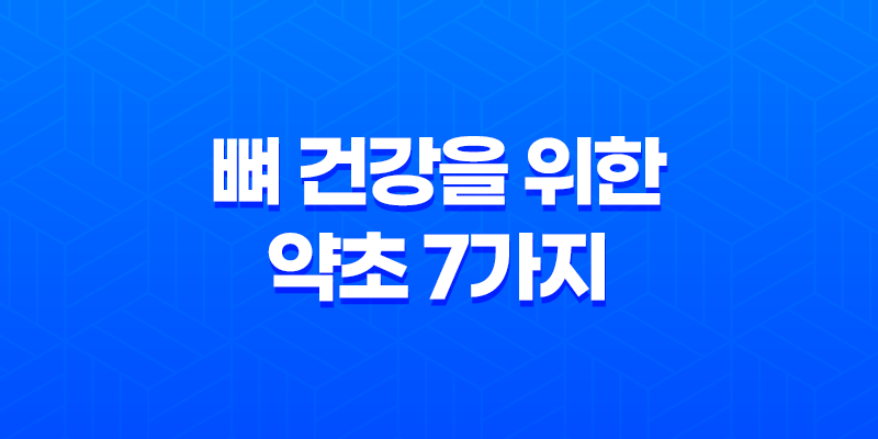 뼈 건강을 위한 약초 7가지 8 뼈 건강을 위한 약초 7가지 7