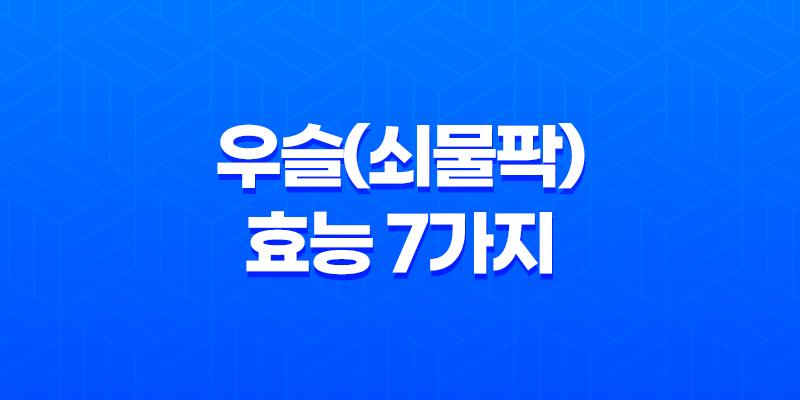 우슬(쇠물팍) 효능 7가지 7