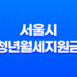 2024년 서울시 청년월세지원금 신청 조건 45