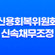 신용회복위원회 신속채무조정 청년특례 채무조정 제도 11