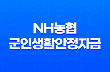 NH농협 군인생활안정자금 대출 금리 한도 후기 7
