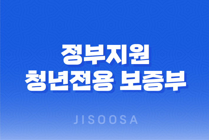 정부지원 청년전용 보증부