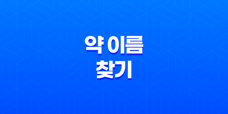 약 이름 찾기 완벽 가이드(+ 약학정보원) 8 약 이름 찾기 완벽 가이드(+ 약학정보원) 7