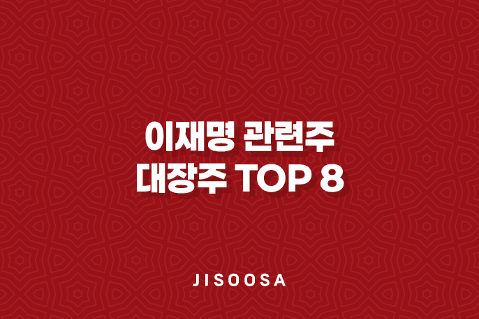 이재명 관련주 대장주 TOP 8 및 투자 주의사항 1