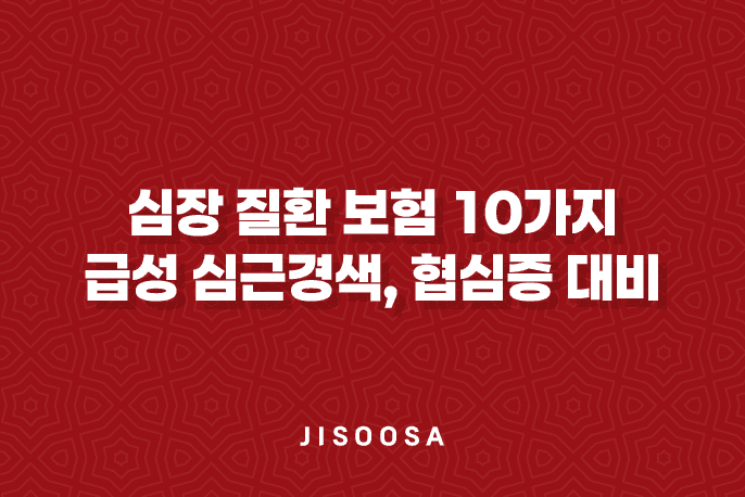 심장 질환 보험 10가지