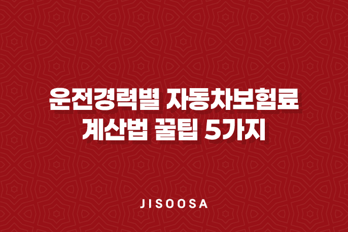 운전경력별 자동차보험료