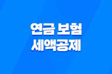 2025년 연금 보험 세액공제 혜택을 최대한으로 받는 10가지 방법 9