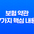 꼼꼼하게 알아보는 보험 약관 7가지 핵심 내용 9