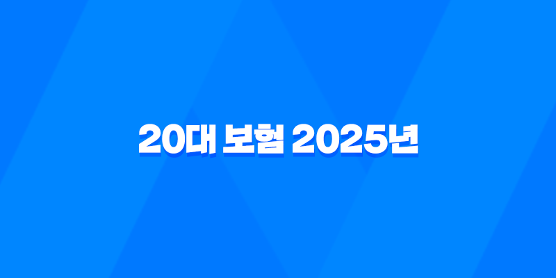 20대 보험 - 2025년 20대 남성 & 여성에게 꼭 필요한 실비 보험 완벽 분석 8 20대 보험 - 2025년 20대 남성 & 여성에게 꼭 필요한 실비 보험 완벽 분석 7