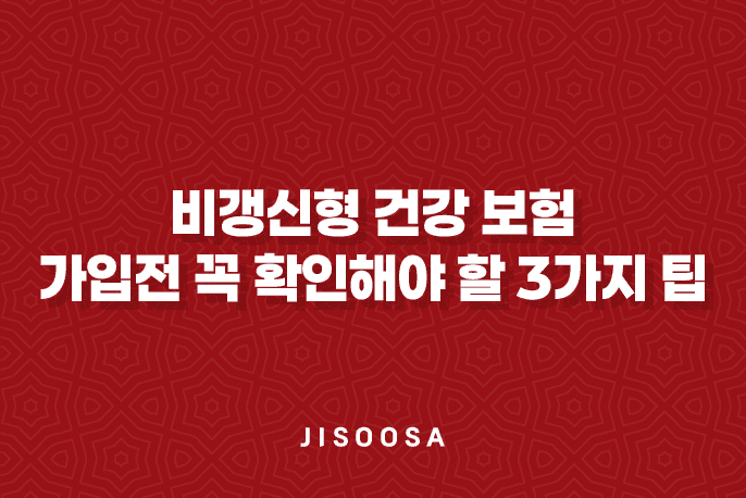 비갱신형 건강 보험