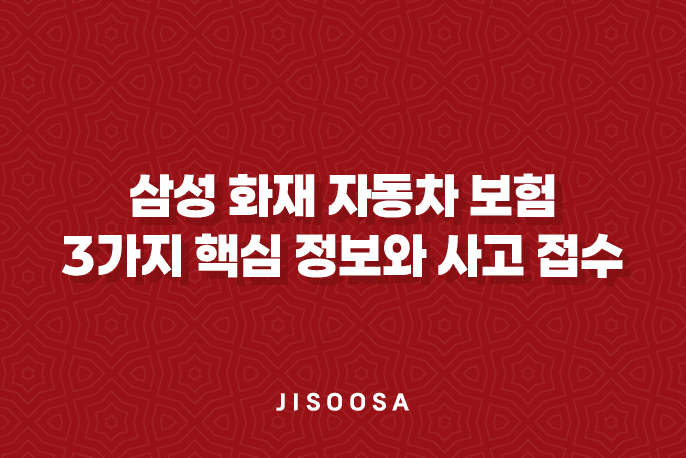 삼성 화재 자동차 보험