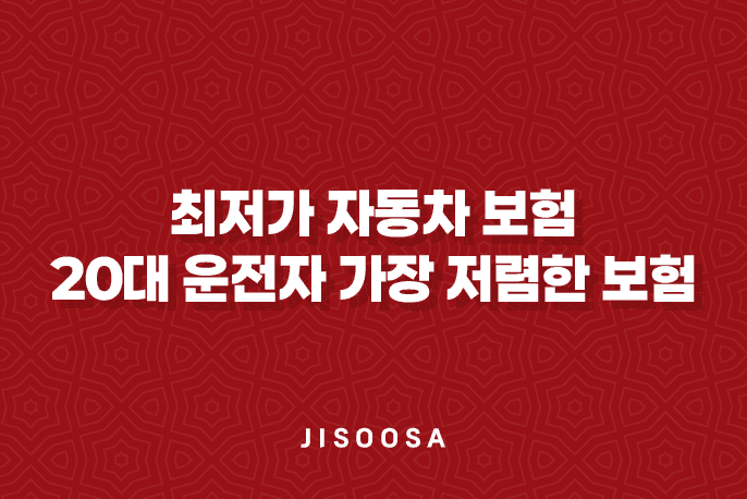 최저가 자동차 보험