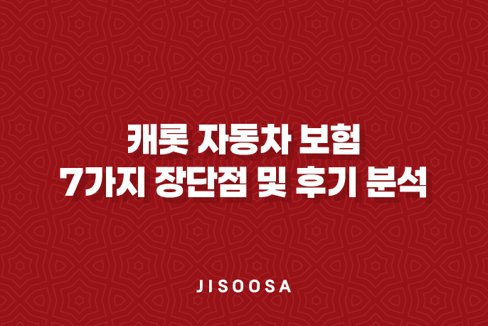 캐롯 자동차 보험