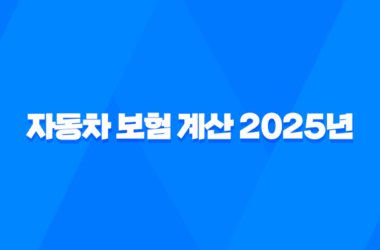 자동차 보험 계산 - 2025년 내 보험료, 가장 저렴하게 가입하는 방법 11