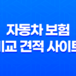 자동차 보험 비교 견적 사이트 - 2025년 최신 정보와 꿀팁 대방출 11