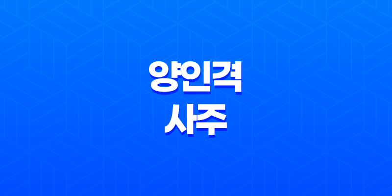 양인격 사주 성격, 남자, 여자, 직업 - 양인살 7