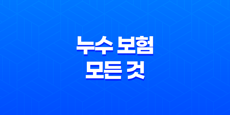 누수 보험의 모든 것 : 2025년 최신 정보와 가입 가이드 - 10가지 핵심 질문 총정리 7