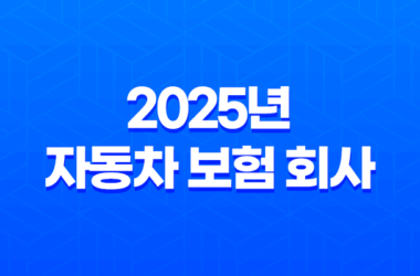 2025년 자동차 보험 회사 선택 가이드 - 10가지 핵심 정보와 회사별 순위 및 추천 25