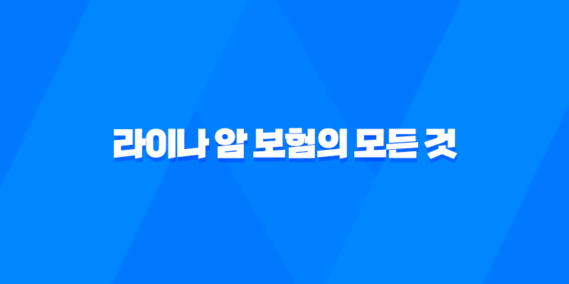 라이나 암 보험의 모든 것, 2025년 최신 정보와 10가지 핵심 분석 8 라이나 암 보험의 모든 것, 2025년 최신 정보와 10가지 핵심 분석 7