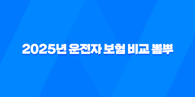 2025년 운전자 보험 비교 뽐뿌 - 최신 정보와 가성비 좋은 상품 완벽 분석 8 2025년 운전자 보험 비교 뽐뿌 - 최신 정보와 가성비 좋은 상품 완벽 분석 7