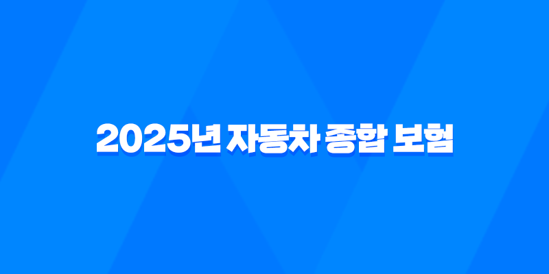 2025년 자동차 종합 보험 가입, 가격, 비교, 혜택 총정리 8 2025년 자동차 종합 보험 가입, 가격, 비교, 혜택 총정리 7