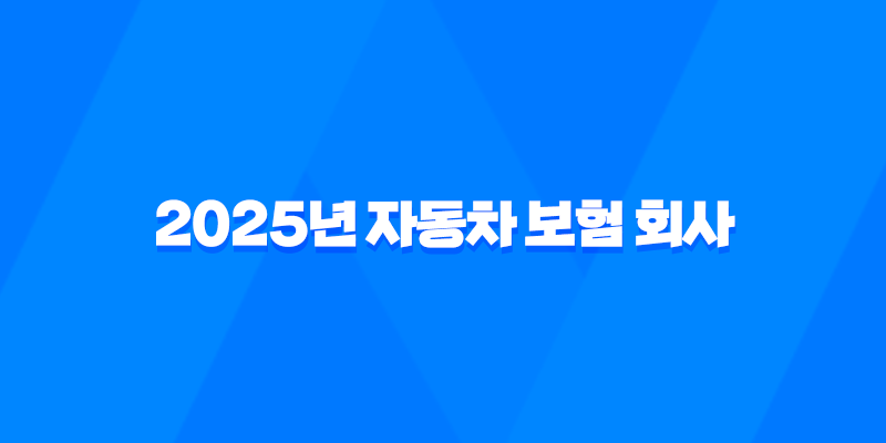 2025년 자동차 보험 회사 선택 가이드 - 10가지 핵심 정보와 회사별 순위 및 추천 8 2025년 자동차 보험 회사 선택 가이드 - 10가지 핵심 정보와 회사별 순위 및 추천 7