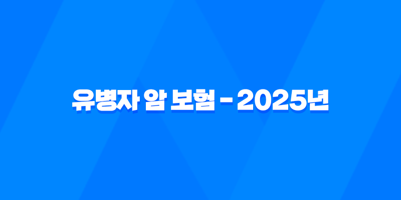 유병자 암 보험 - 2025년 최신 정보와 가입 가이드 : 3가지 핵심 질문과 10가지 필수 체크리스트 7
