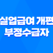 실업급여 개편 부정수급자 대응과 재취업 활동 강화 15