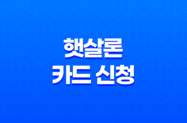 햇살론 카드 신청 - 저신용자도 발급 가능한 정부지원 신용카드 완벽 가이드 25